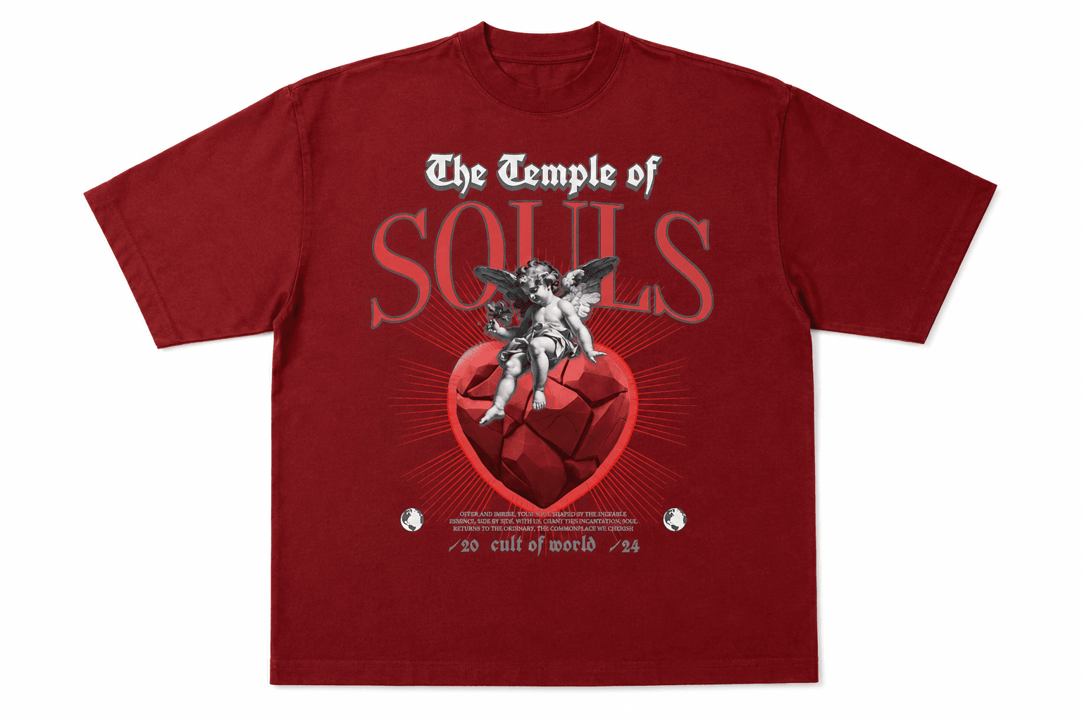 Temple of Souls Tee — Red — Dunamis & Charis